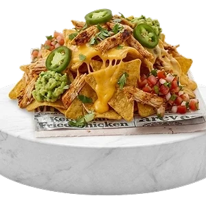 CHICKEN LOADED NACHOS